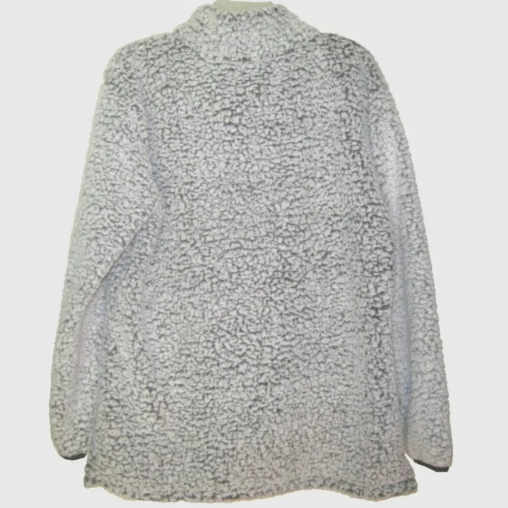 Ohio State University Woman's Fleece Sherpa Scarlet & Gray Ohio State Emblem XL - Picture 6 of 6